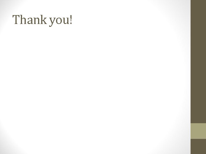 Thank you! Thank you!