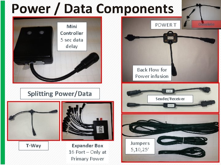 Power / Data Components POWER T Mini Controller 5 sec data delay Back Flow