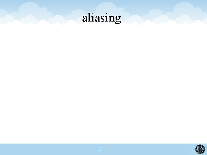 aliasing 50 