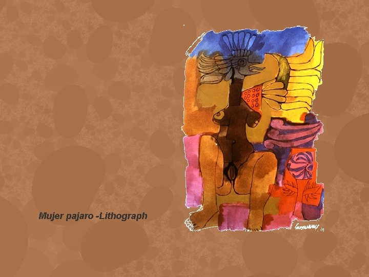 Mujer pajaro -Lithograph 
