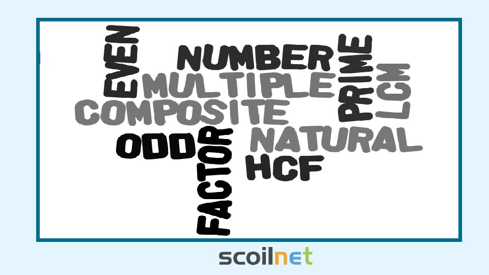 Title: Types of Numbers 