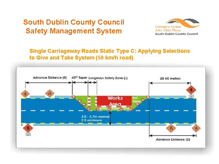 South Dublin County Council Safety Management System Single Carriageway Roads Static Type C: Applying