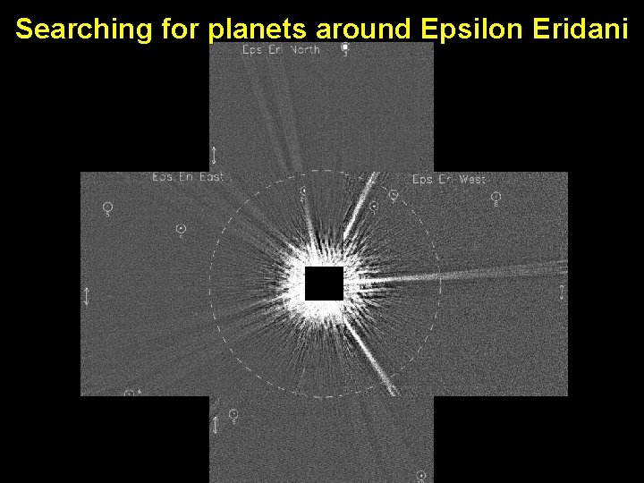 Searching for planets around Epsilon Eridani 