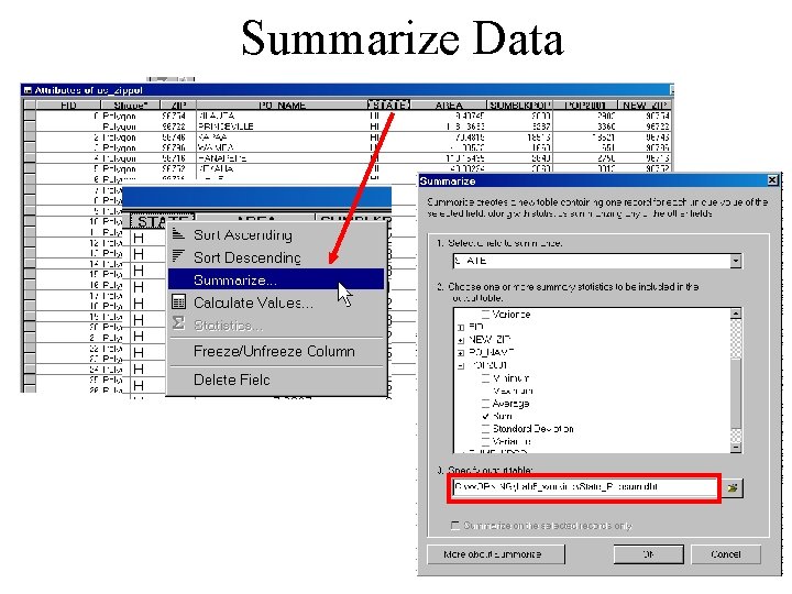 Summarize Data Summarize Data