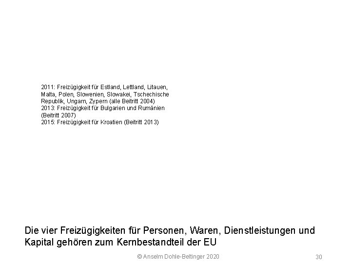 5 2 Arbeitsmarkt 2011: Freizügigkeit für Estland, Lettland, Litauen, Malta, Polen, Slowenien, Slowakei, Tschechische