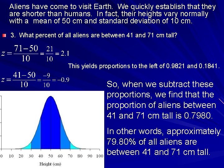 Aliens have come to visit Earth. We quickly establish that they are shorter than