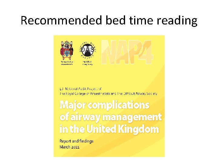 Recommended bed time reading 