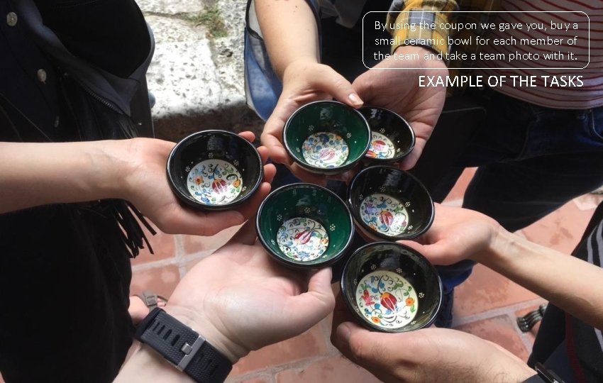 By using the coupon we gave you, buy a small ceramic bowl for each