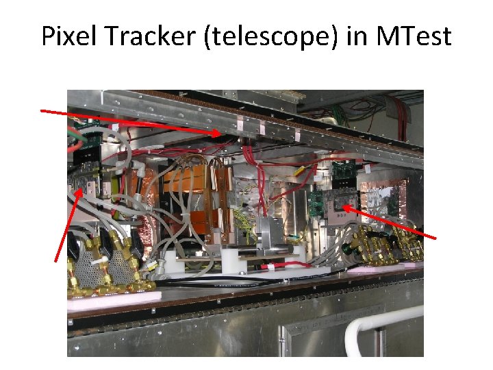 Pixel Tracker (telescope) in MTest 