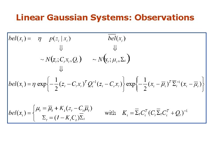 Linear Gaussian Systems: Observations 