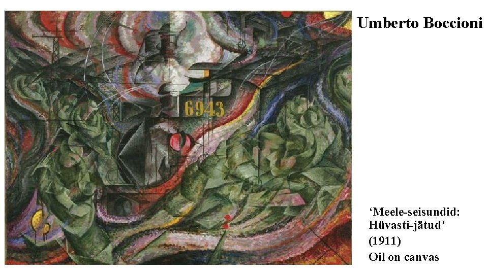 Umberto Boccioni ‘Meele-seisundid: Hüvasti-jätud’ (1911) Oil on canvas 