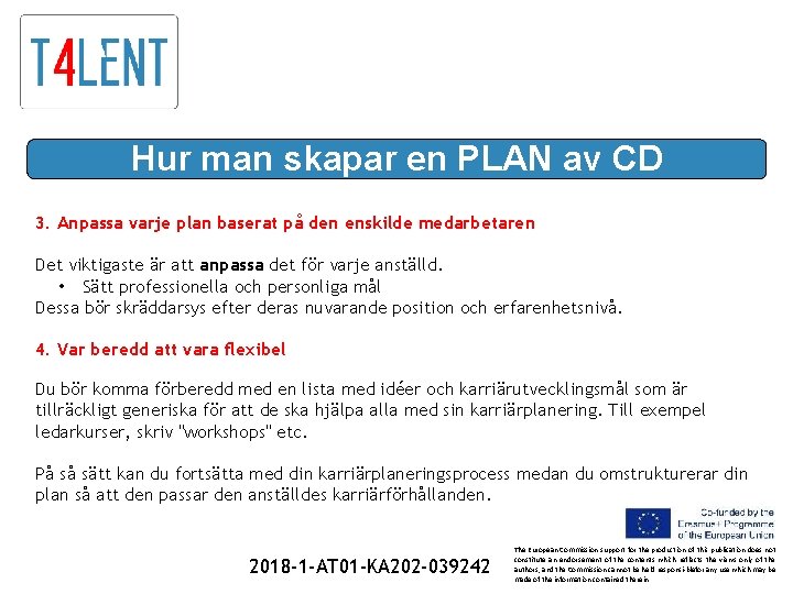 Hur man skapar en PLAN av CD 3. Anpassa varje plan baserat på den