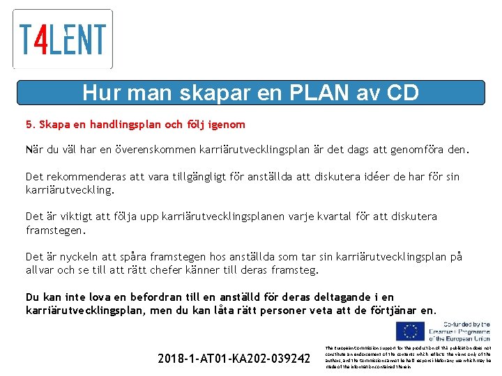 Hur man skapar en PLAN av CD 5. Skapa en handlingsplan och följ igenom