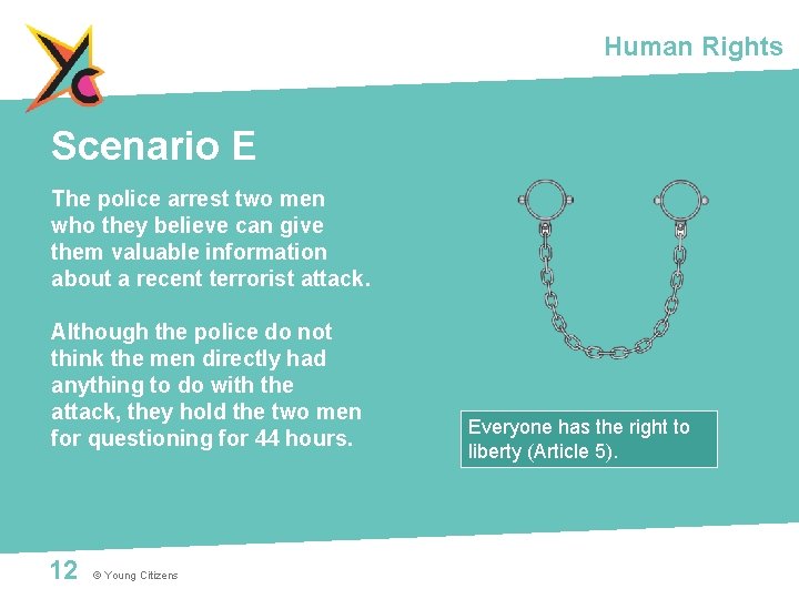 Human Rights Scenario E The police arrest two men who they believe can give