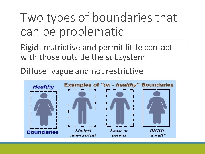 Two types of boundaries that can be problematic Rigid: restrictive and permit little contact