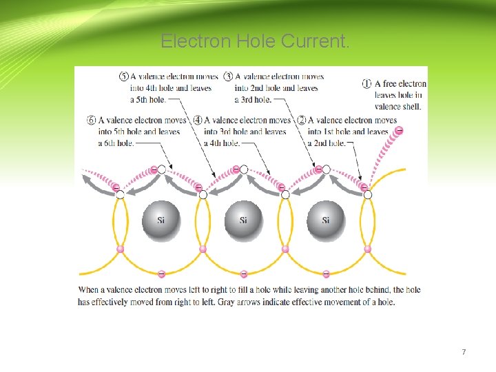 Electron Hole Current. 7 