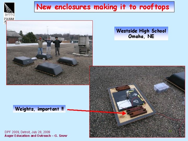 New enclosures making it to rooftops Westside High School Omaha, NE Weights, important !!