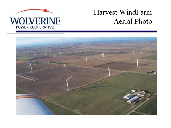 Harvest Wind. Farm Aerial Photo 