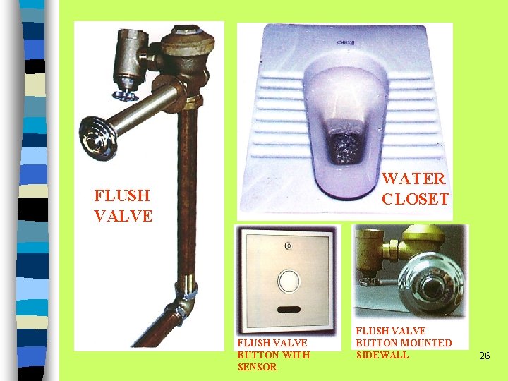 WATER CLOSET FLUSH VALVE BUTTON WITH SENSOR FLUSH VALVE BUTTON MOUNTED SIDEWALL 26 