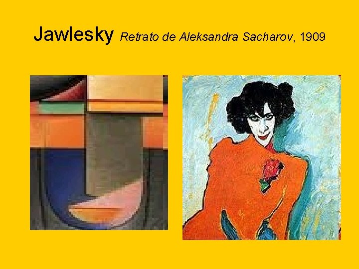 Jawlesky Retrato de Aleksandra Sacharov, 1909 
