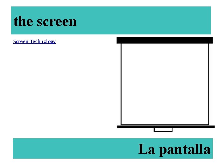 the screen Screen Technology La pantalla 