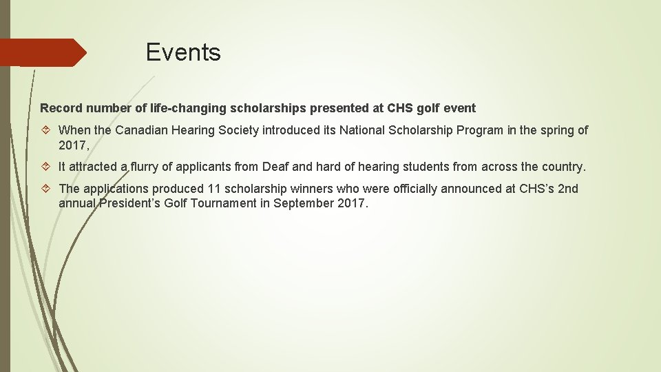 Events Record number of life-changing scholarships presented at CHS golf event When the Canadian