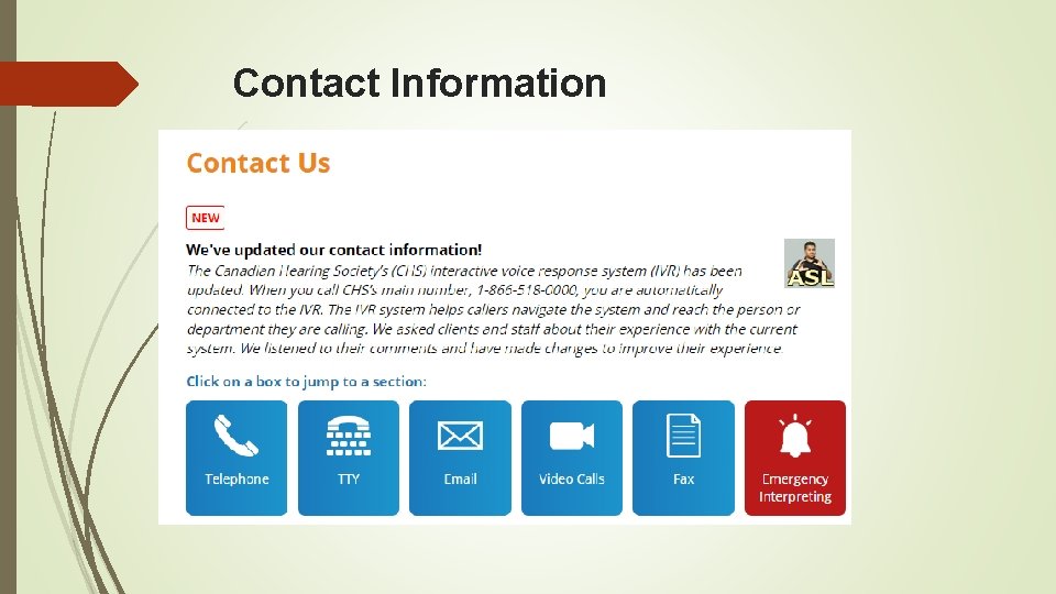 Contact Information 