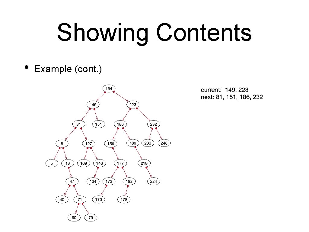 Showing Contents • Example (cont. ) 
