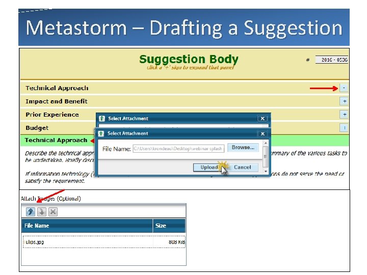 Metastorm – Drafting a Suggestion slide 19 