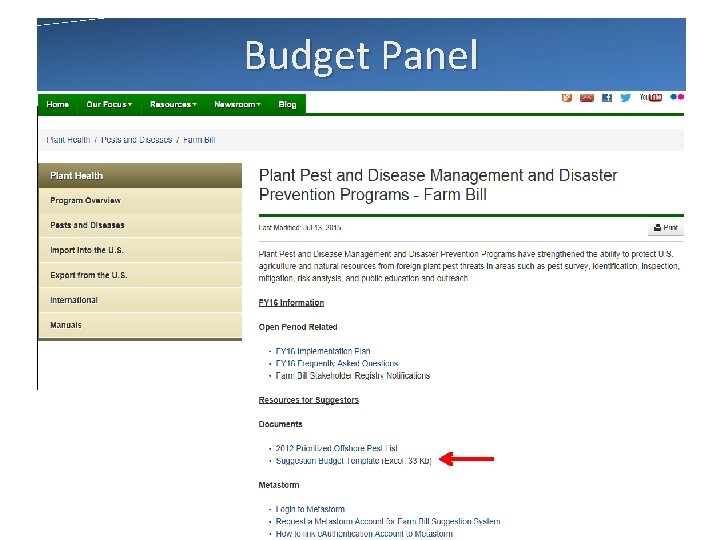 Budget Panel slide 22 