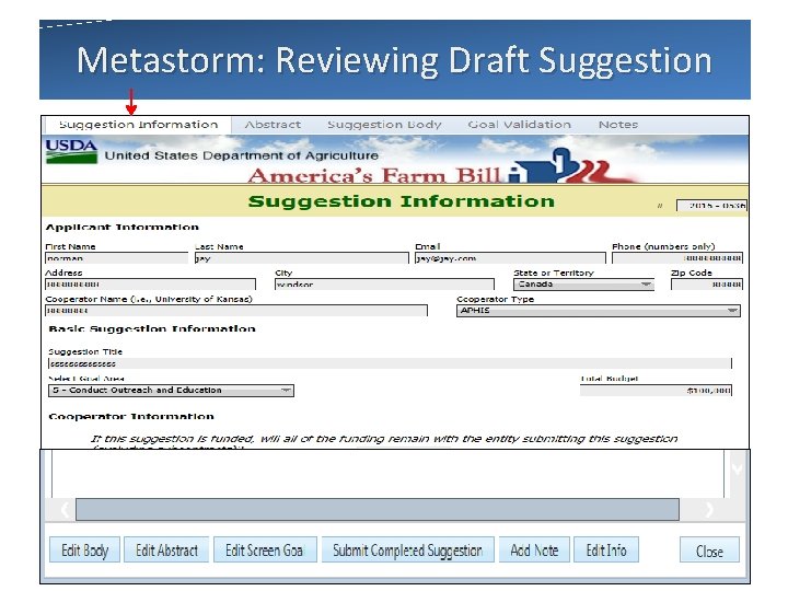 Metastorm: Reviewing Draft Suggestion slide 26 