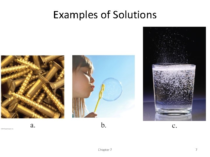 Examples of Solutions Chapter 7 7 