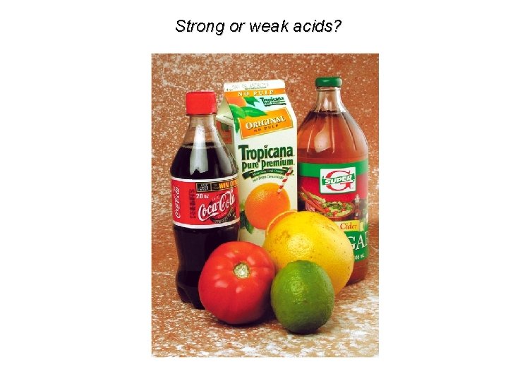 Strong or weak acids? 