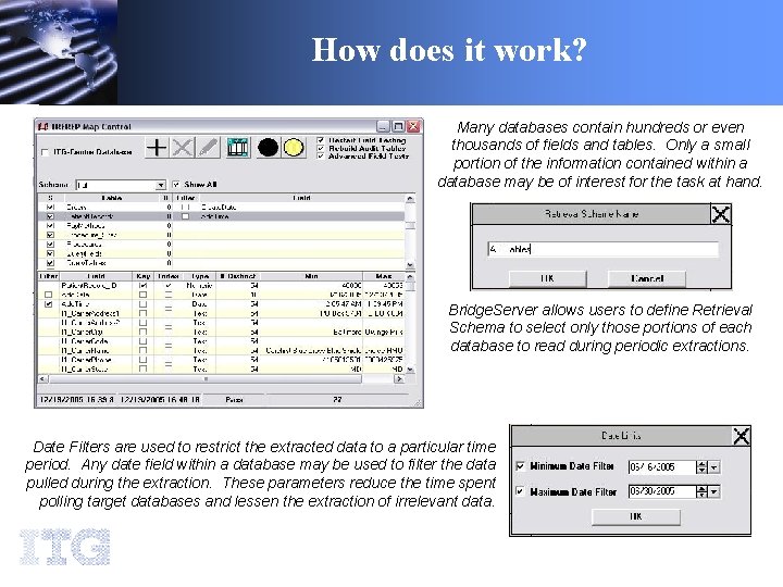 How does it work? Many databases contain hundreds or even thousands of fields and