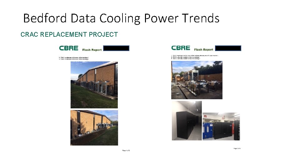 Bedford Data Cooling Power Trends CRAC REPLACEMENT PROJECT 