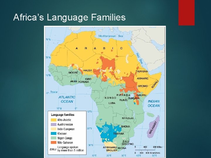 Africa’s Language Families Africa’s Language Families