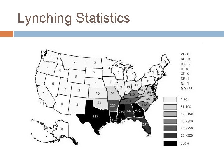 Lynching Statistics 