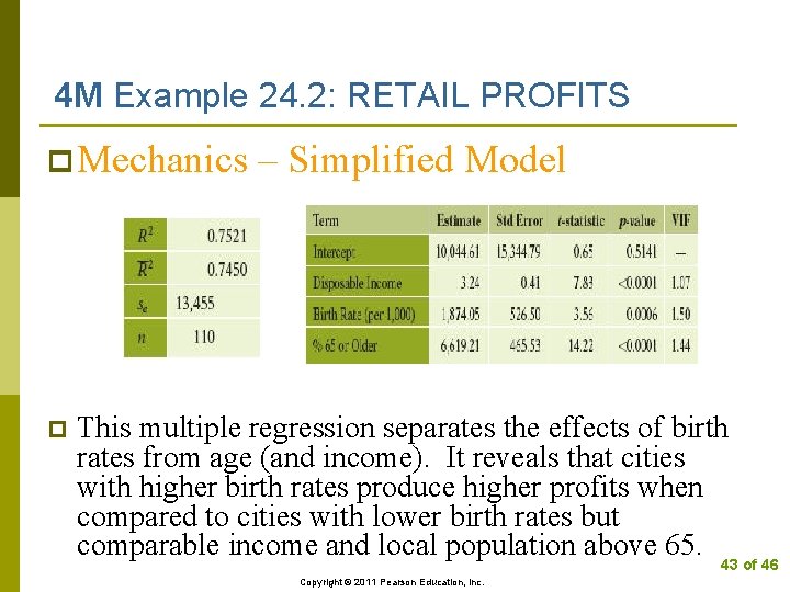 4 M Example 24. 2: RETAIL PROFITS p Mechanics p – Simplified Model This