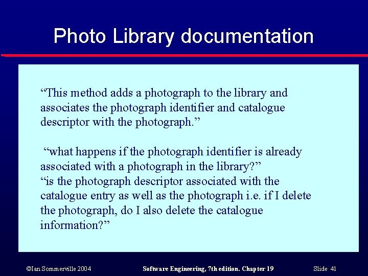 Photo Library documentation “This method adds a photograph to the library and associates the