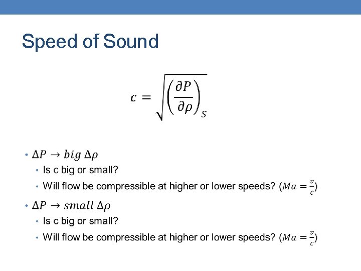 Speed of Sound 