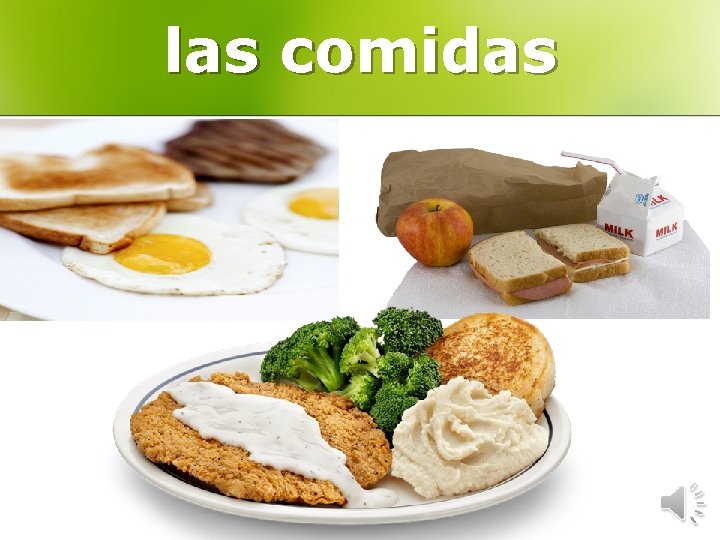 las comidas 