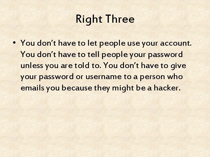 The most Awesome coolest digital bill of rights