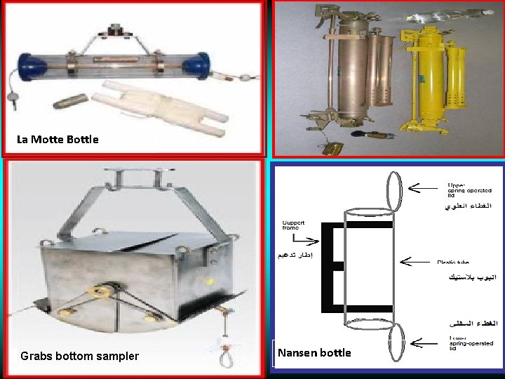 La Motte Bottle Grabs bottom sampler Nansen bottle 