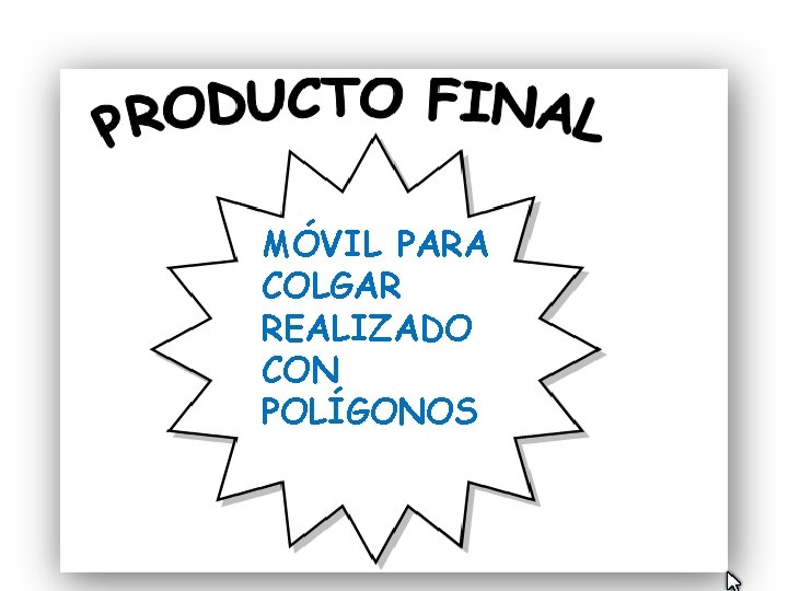 MÓVIL PARA COLGAR REALIZADO CON POLÍGONOS 
