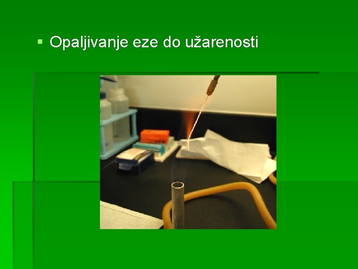 § Opaljivanje eze do užarenosti 