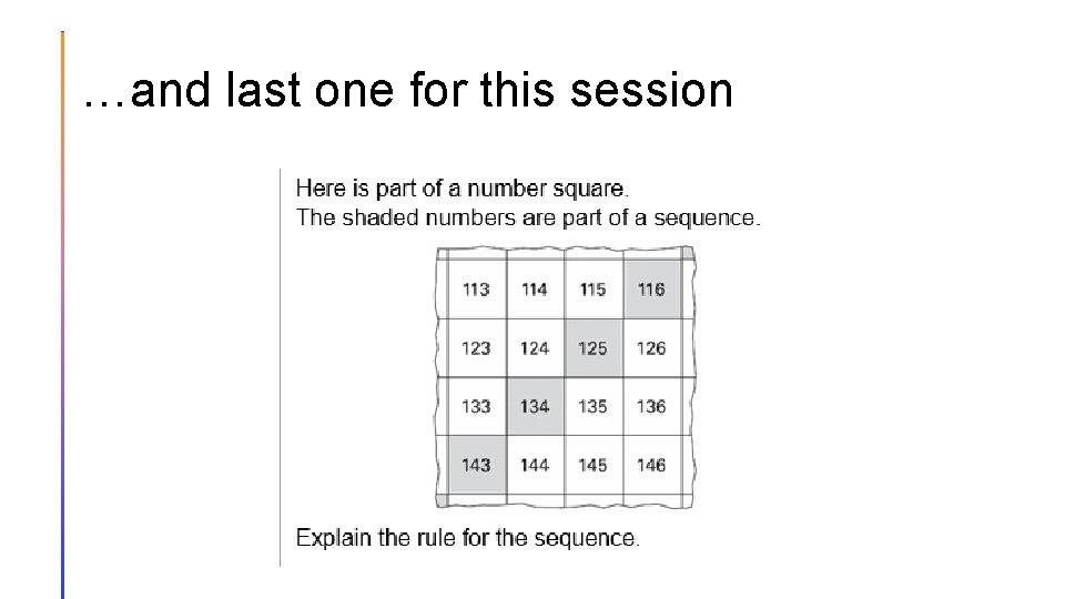 …and last one for this session 