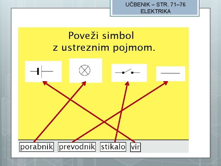 UČBENIK – STR. 71– 76 ELEKTRIKA 