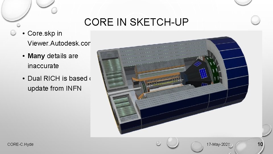 CORE IN SKETCH-UP • Core. skp in Viewer. Autodesk. com • Many details are