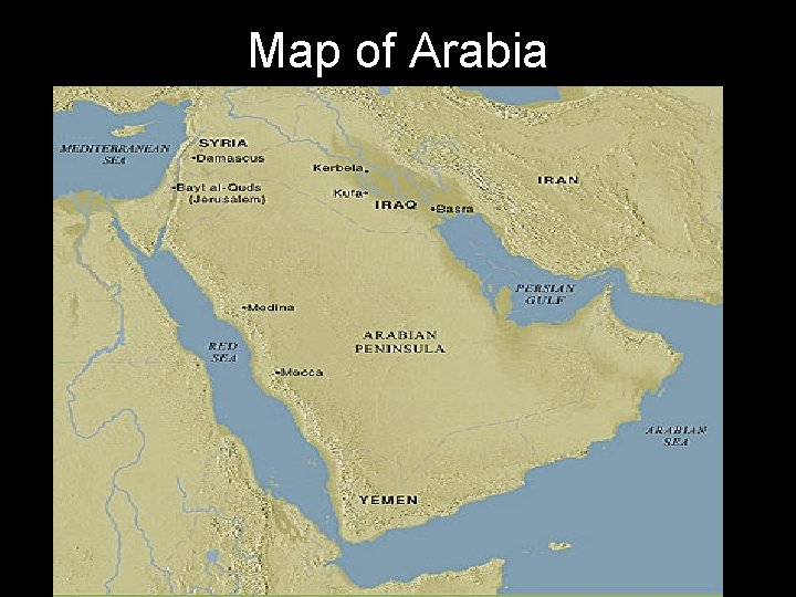 Map of Arabia 