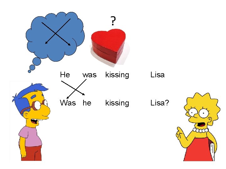 ? He was Was he kissing Lisa? 